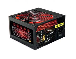 Envizage 500W Quiet Silent PC Power Supply PSU Black Red