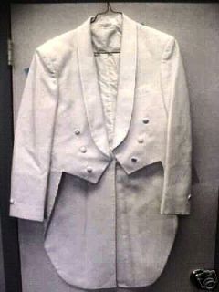 WHITE SHAWL tuxedo tailcoat/tails Boys size 6