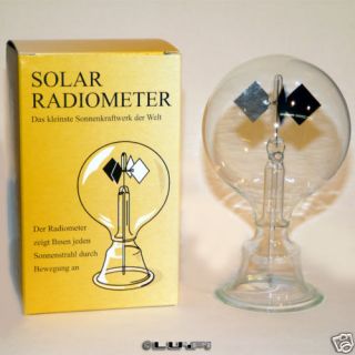 Solar Radiometer Lightmill Light Crookes Windmill NEW