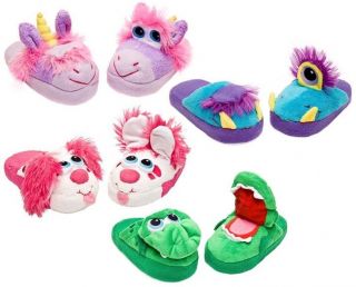 Stompeez Perky Pink Puppy Slippers Kids As Seen On TV Children Youth 