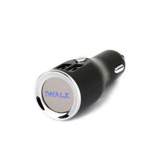 iWALK Dolphin Dual 3.1A USB Car Charger (Black) for Smartphone