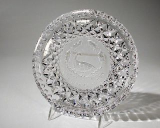 Waterford Crystal 1989 ~ 12 Days of Christmas Plate   Six 6 Geese A 