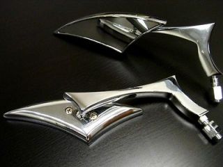 Custom SPEAR Chrome Mini Side Mirrors for Harley Davidson Sportster 