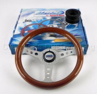 Sport Line 320 mm Wood Marine Boat Steering Wheel + Hub