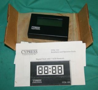 Cypress CCK 1101 Digital Clock 1 LCD numeral NEW