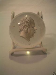 FABULOUS 19th C. FRENCH SULPHIDE PAPERWEIGHT CLICHY