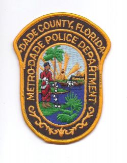 METRO DADE COUNTY FLORIDA POLICE PATCH**