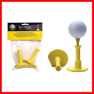 Tee Precision Height Rubber Golf Tees (2 Pack)   Driving Range Tees 