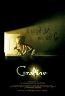 CORALINE ORIGINAL MOVIE POSTER DOUBLE SIDED 27X40