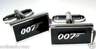 007 James Bond CuffLinks Diamonds Are Forever Secret Agent Service 