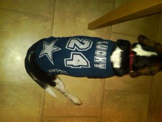 NFL Dallas Cowboys Personalized Dog Shirt Custom Doggie Jersey NEW