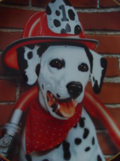 1992 Danbury Mint Collector Plate Fire Dog Capers Sparky Marty Roper 