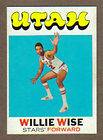 1971 72 TOPPS ABA BASKETBALL #194 WILLIE WISE ROOKIE UTAH STARS NM+