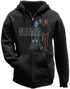 Nirvana Fleece Zipper Hoodie Grey NV1170 Small to XL