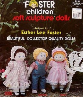 Sew Foster Children Soft Sculpture Dolls Collector Pattern Book