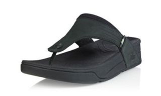 FITFLOP Dass Black Leather Sandal