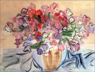 RAOUL DUFY Vase De Pois De Senteur flowers PRINT