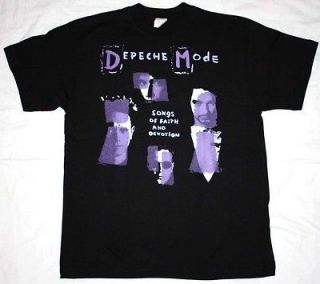 DEPECHE MODE SONGS OF FAITH AND DEVOTION NEW WAVE SYNTHPOP NEW BLACK T 