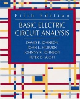 Basic Electric Circuit Analysis by David E. Johnson 1995, Paperback 