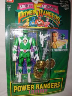 1994 MMPR Automorphin GREEN RANGER Tommy SIGNED by Jason David Frank