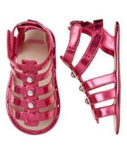 New NWT Gymboree Flamingo Flowers crib shoes pink sandals 1 2 3 4 5 6 