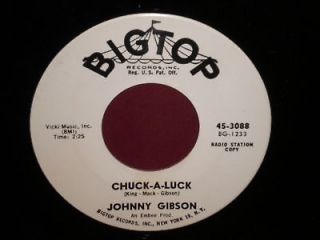 Johnny Gibson Chuck A Luck/​Midnight 45 WHITE LABEL PROMO