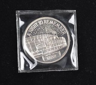 troy ounce silver First Night Game Wrigley Field Chicago Cubs coin 