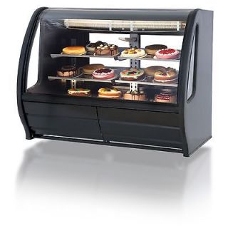 56 CURVED GLASS DELI BAKERY DISPLAY CASE REFRIGERATED