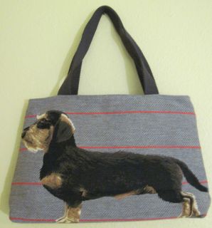IOSIS for Yves Delorme Tapestry Travel/Tote Bag Lancelot Dachsund 