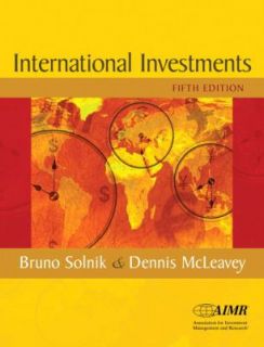 International Investments by Dennis W. McLeavey and Bruno Solnik 2003 