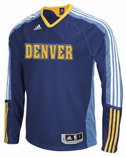 Denver Nuggets adidas On Court Long Sleeve Shooting Shirt