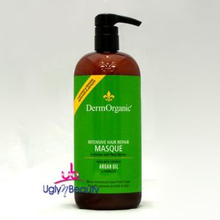 DermOrganic Intensive Hair Repair Masque 33.8 fl. oz. / 1 L Made with 