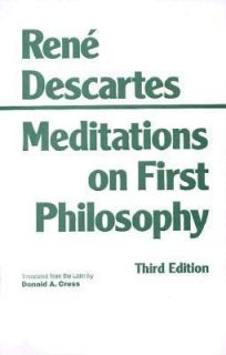   on First Philosophy by Rene Descartes 1993, Paperback