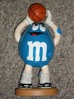 COLLECTABLE M&M CANDY DISPENSER BLUE BASKETBALL PLAYER