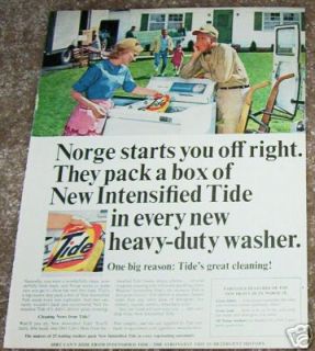 1966 ad TIDE Laundry soap detergent   Norge Washer