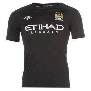 Mens Manchester City Training Jersey Shirt   Size S M L XL XXL   Black