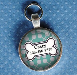   tags pet tag dog tag light turquoise from California Mutts NEW hanmade
