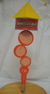 Pyramid APRICOT ALE Wheat Ale 11 1/2 Metal Tap Handle SALE $ FOR 10 