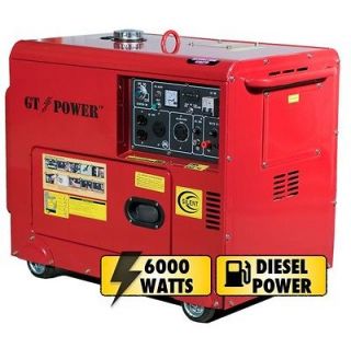Diesel Generator   6000 Watts   Remote Starter & Pre Heater