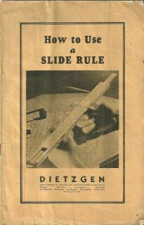 dietzgen slide rule in Slide Rules