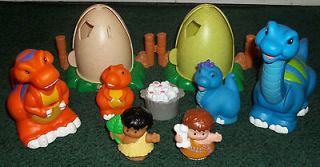   Fisher Price Little People Cave Man Dinosaurs Playset Egg Cave Babies