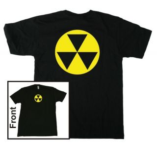 Fallout Shelter T Shirt Black/Yellow (S, M, L, XL) Nuclear Atomic Cold 