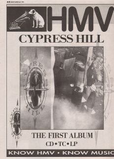 CYPRESS HILL 1994 POSTER SIZE ADVERT