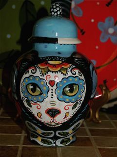   DAY of the DEAD SMALL Pet urn for CAT ashes PETS Cats ALL animals DOD
