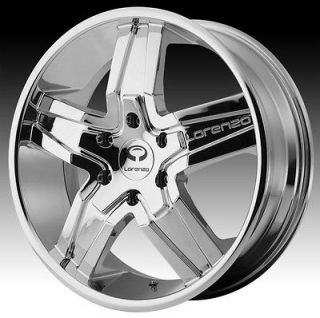 22 inch lorenzo WL030 chrome wheels rims 5x4.5 5x114.3 intrepid 