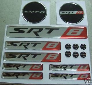SRT8 Emblem badge Set Dodge Charger Ram Challenge Mopar SRT 8