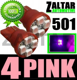 SMD LED XENON PINK QUAD 501 T10 SIDELIGHT BULBS DODGE JOURNEY MPV