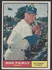 1961 TOPPS RON FAIRLY EX/MT LOS ANGELES DODGERS #492