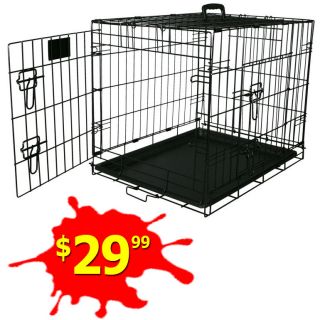 36 Medium Folding Wire Dog Puppy Crate Cage Kennel