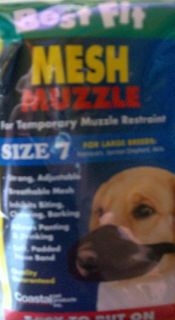 DOG MUZZLE grooming muzzles LARGE cloth nylon SIZE 4 XL